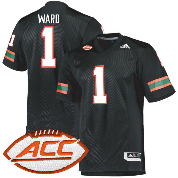 Cam Ward Miami Hurricanes Alternate Jersey - Black