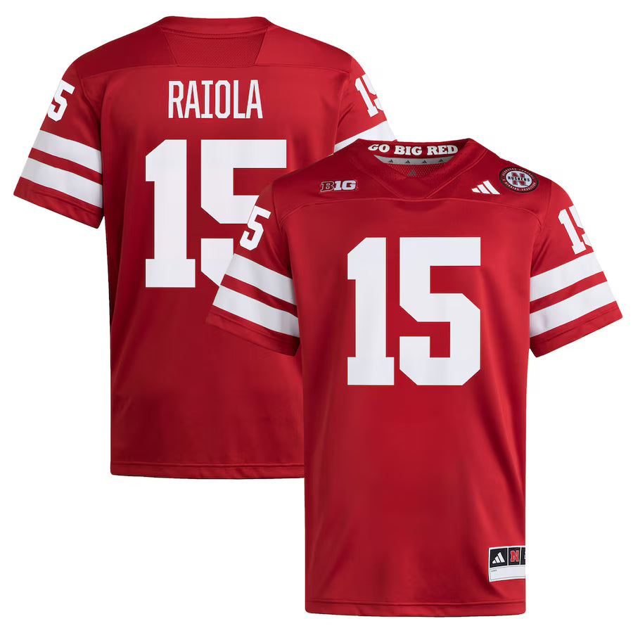 Dylan Raiola Nebraska Huskers Home Jersey - Scarlet
