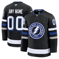 Custom Tampa Bay Lightning Alternate Premium Jersey - Black