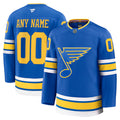 Custom St. Louis Blues Home Premium Player Jersey - Blue