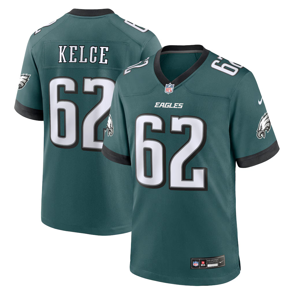 Jason Kelce Philadelphia Eagles Jersey - Midnight Green