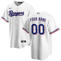 Custom Texas Rangers Home Jersey - White
